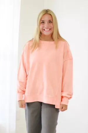 Close to Me Pullover in Coral