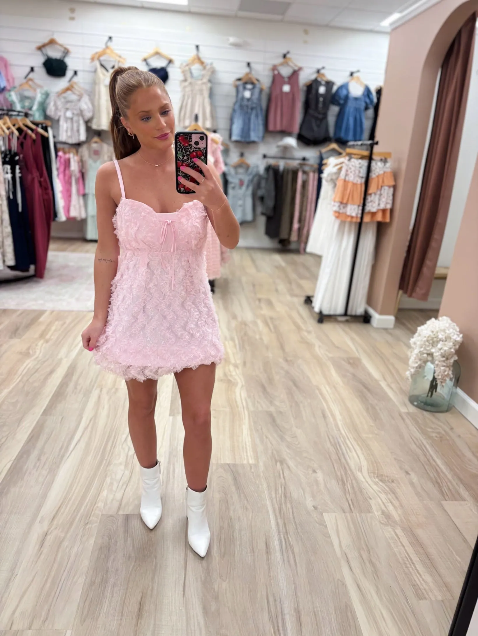 Cloud Kiss Pink Mini Dress