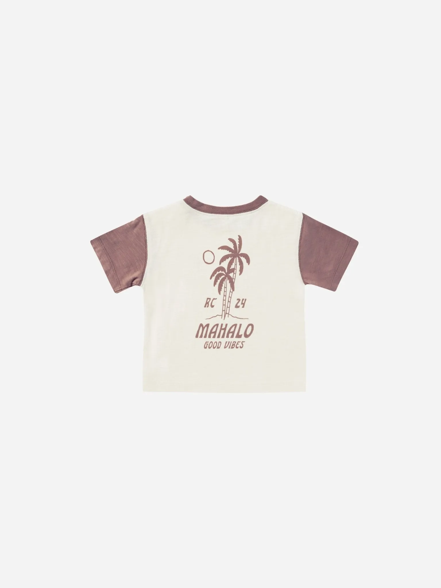 Contrast Short Sleeve Tee || Mahalo