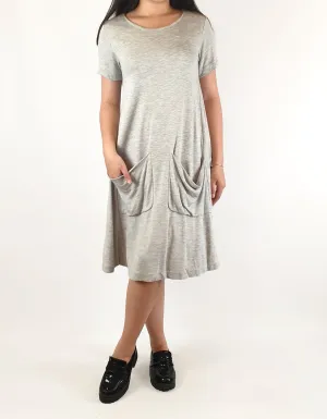 Cos grey tee shirt dress with front pockets size XS (best fits size 6)