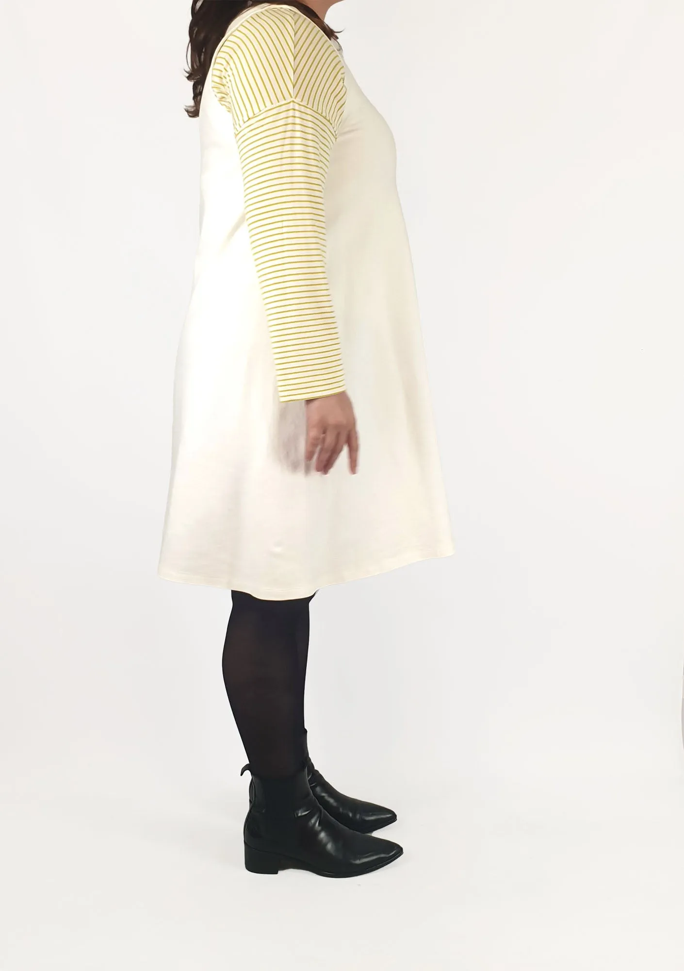 Cos pre-owned white sleeveless dress size L (best fits size 14)
