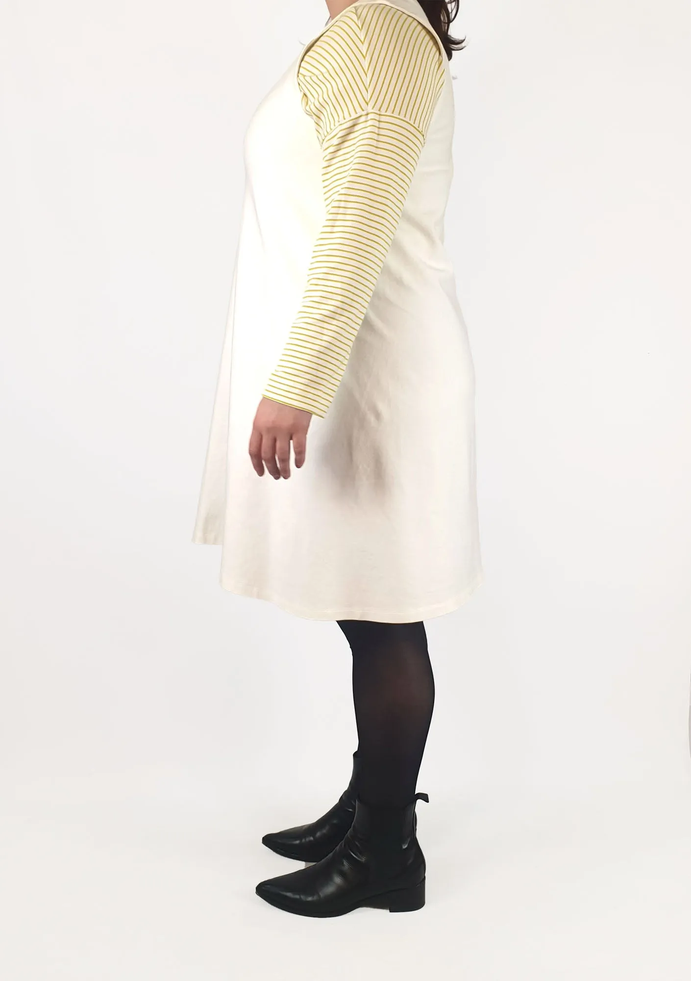 Cos pre-owned white sleeveless dress size L (best fits size 14)