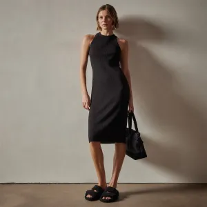 Cotton Cashmere Tank Dress - Black