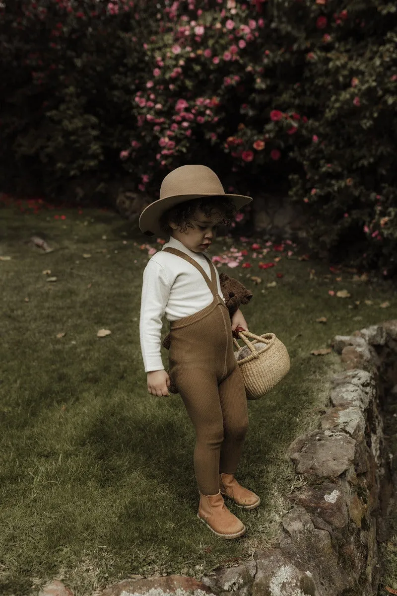 Cotton Footed Tights - Acorn Brown