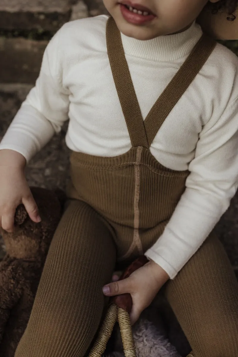 Cotton Footed Tights - Acorn Brown