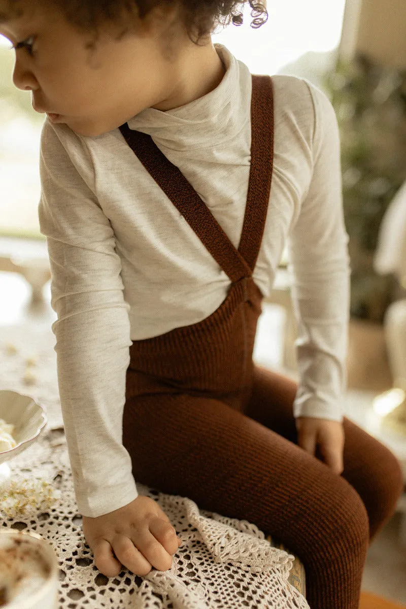 Cotton Footed Tights - Spicy Chai