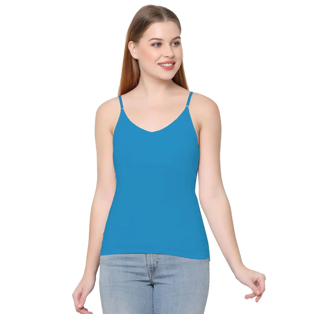 Cotton Spandex Detachable Straps Camisole (PACK OF 2)