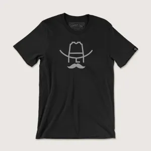 COWBOY COOL HANK BLACK TEE SHIRT
