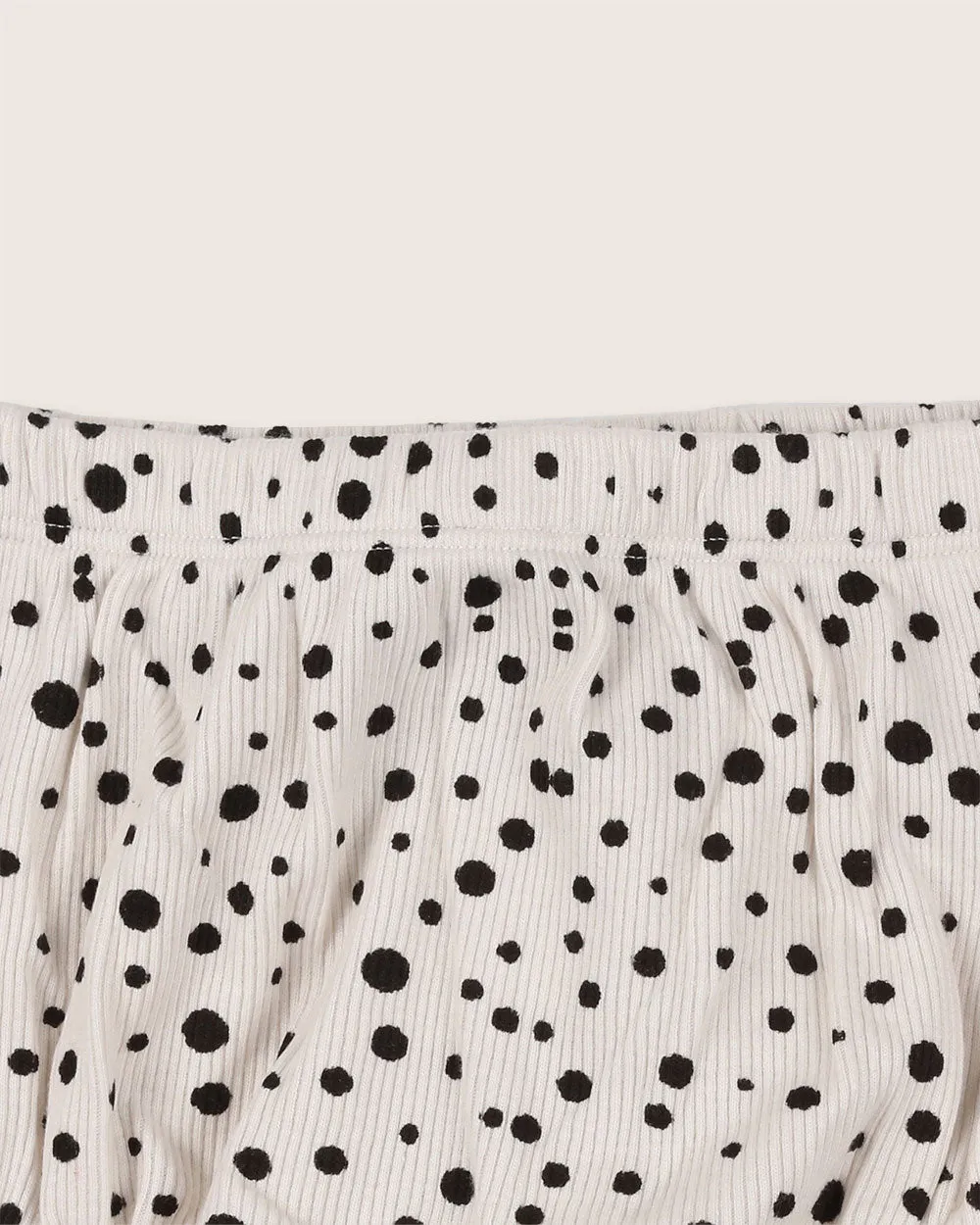 Cream Abstract Spot Print Bloomers