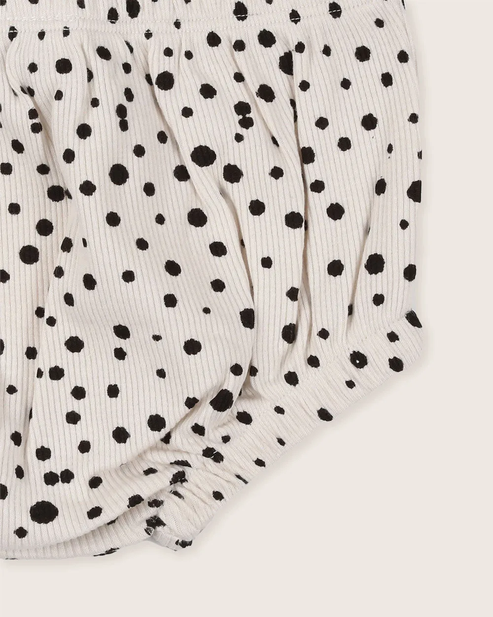 Cream Abstract Spot Print Bloomers