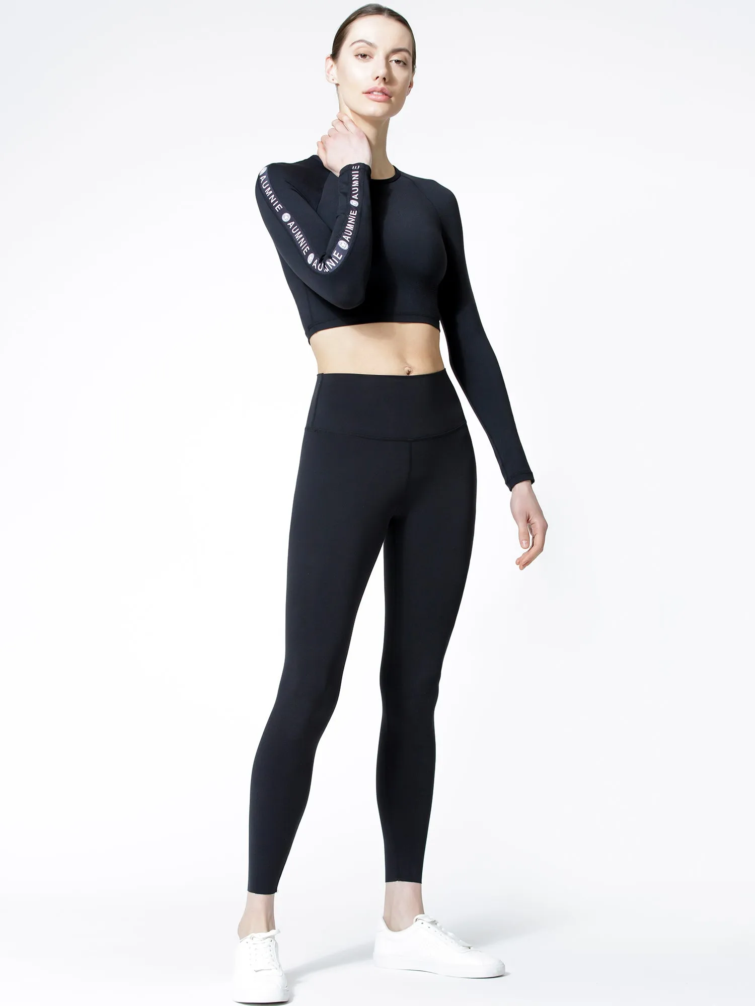 CROPPED HENLEY TEE