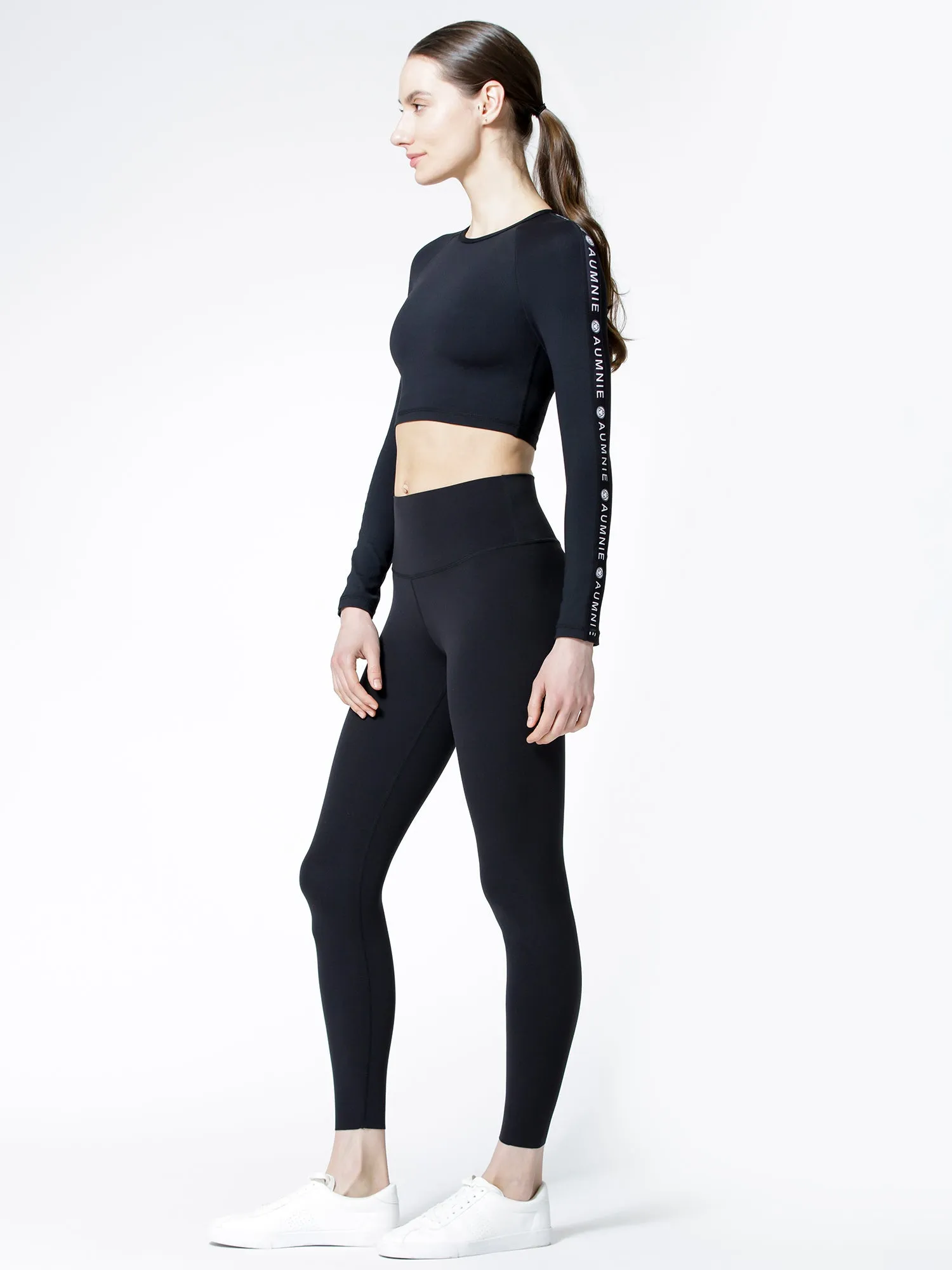 CROPPED HENLEY TEE