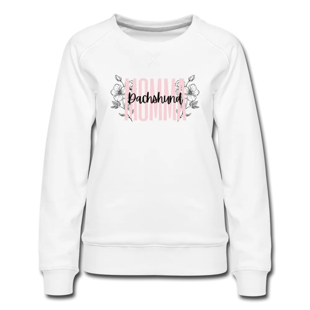Dachshund Momma Floral Women’s Premium Sweatshirt