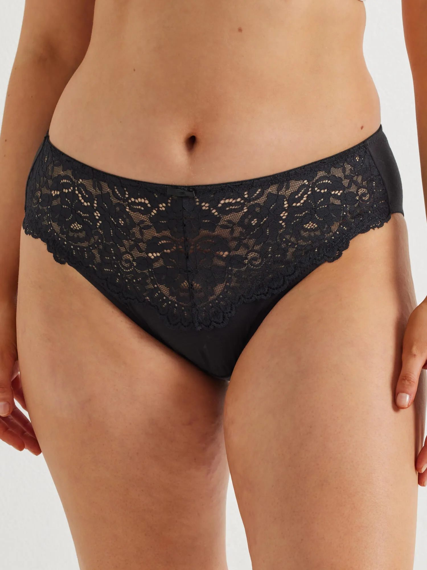 Daily Essentials Stretch Lace & Cotton Hi-Cut (219)
