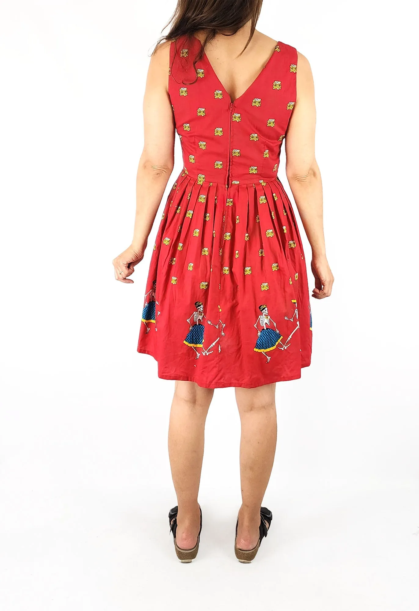 Dangerfield red day of the dead dress size 8