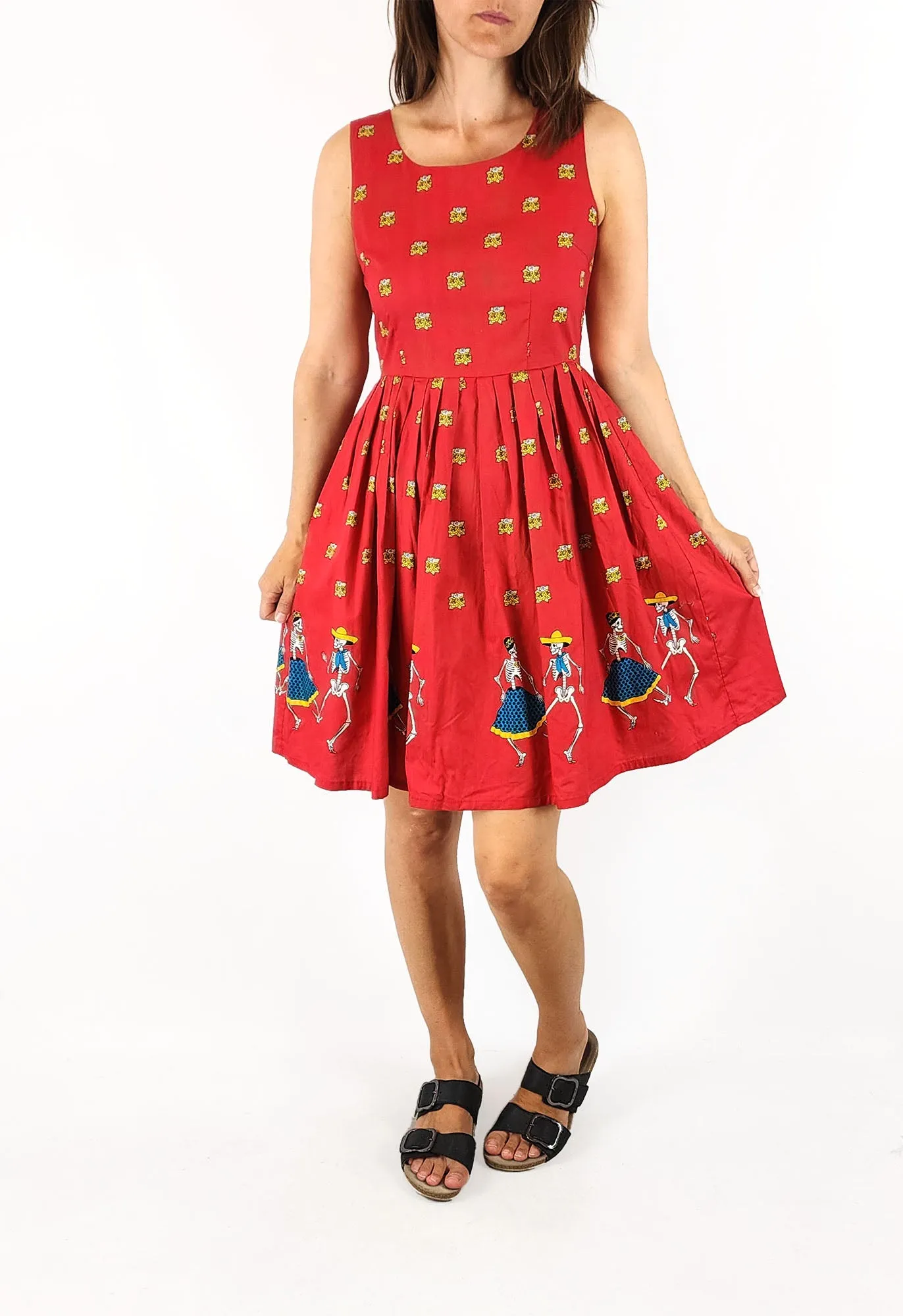 Dangerfield red day of the dead dress size 8