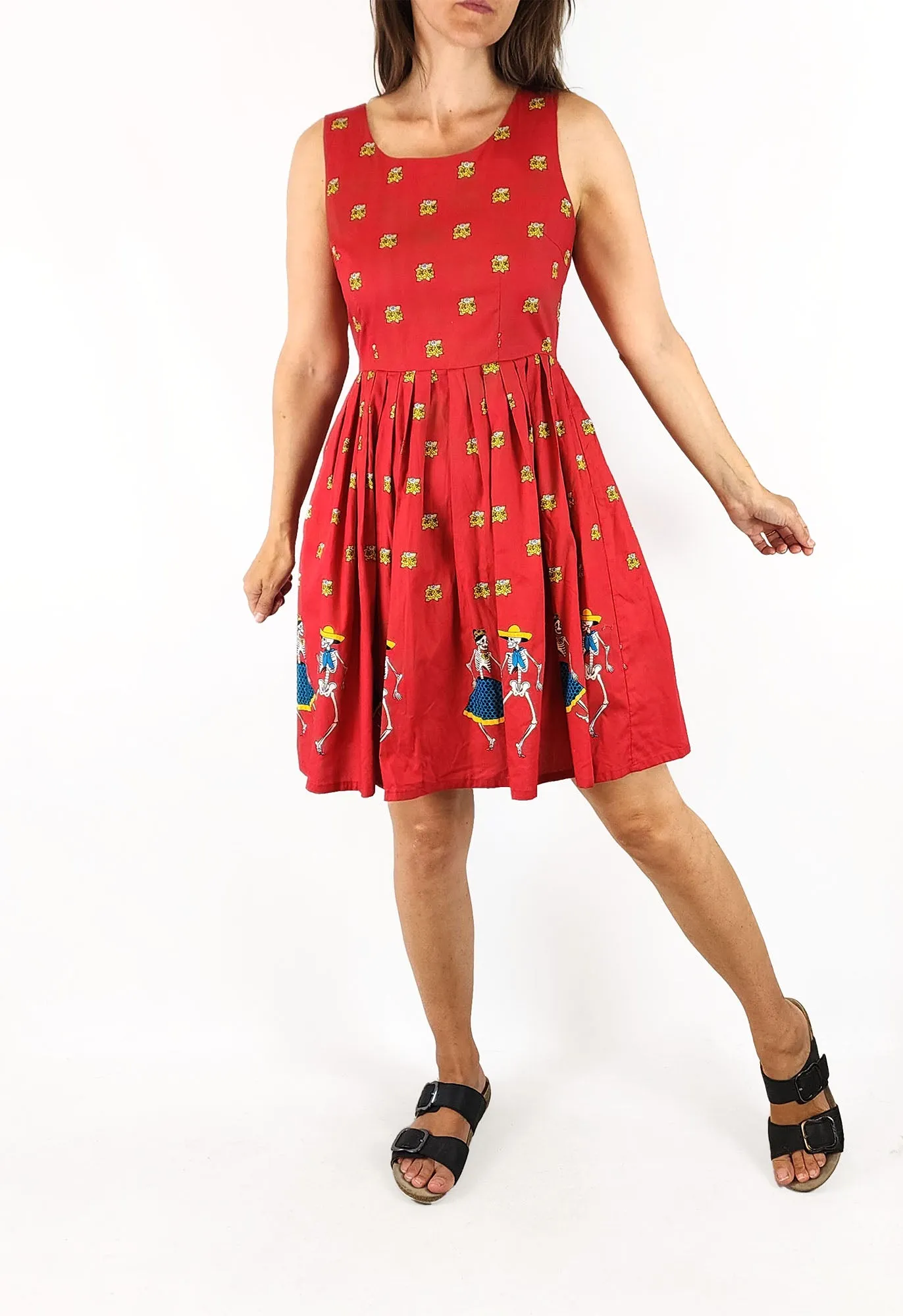 Dangerfield red day of the dead dress size 8