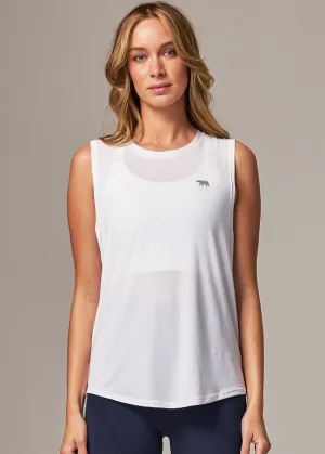 Dial up workout tank-white