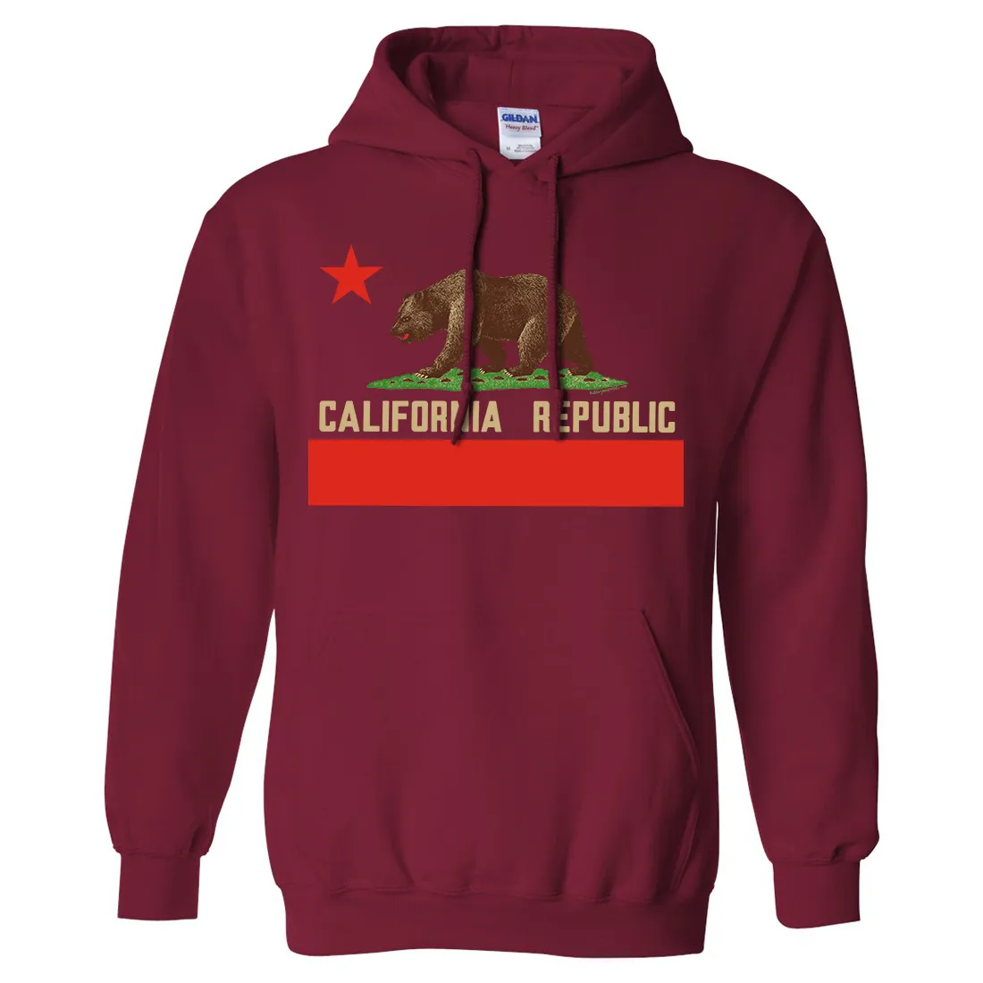 Don Pimentel California Republic Bear Flag Sweatshirt Hoodie