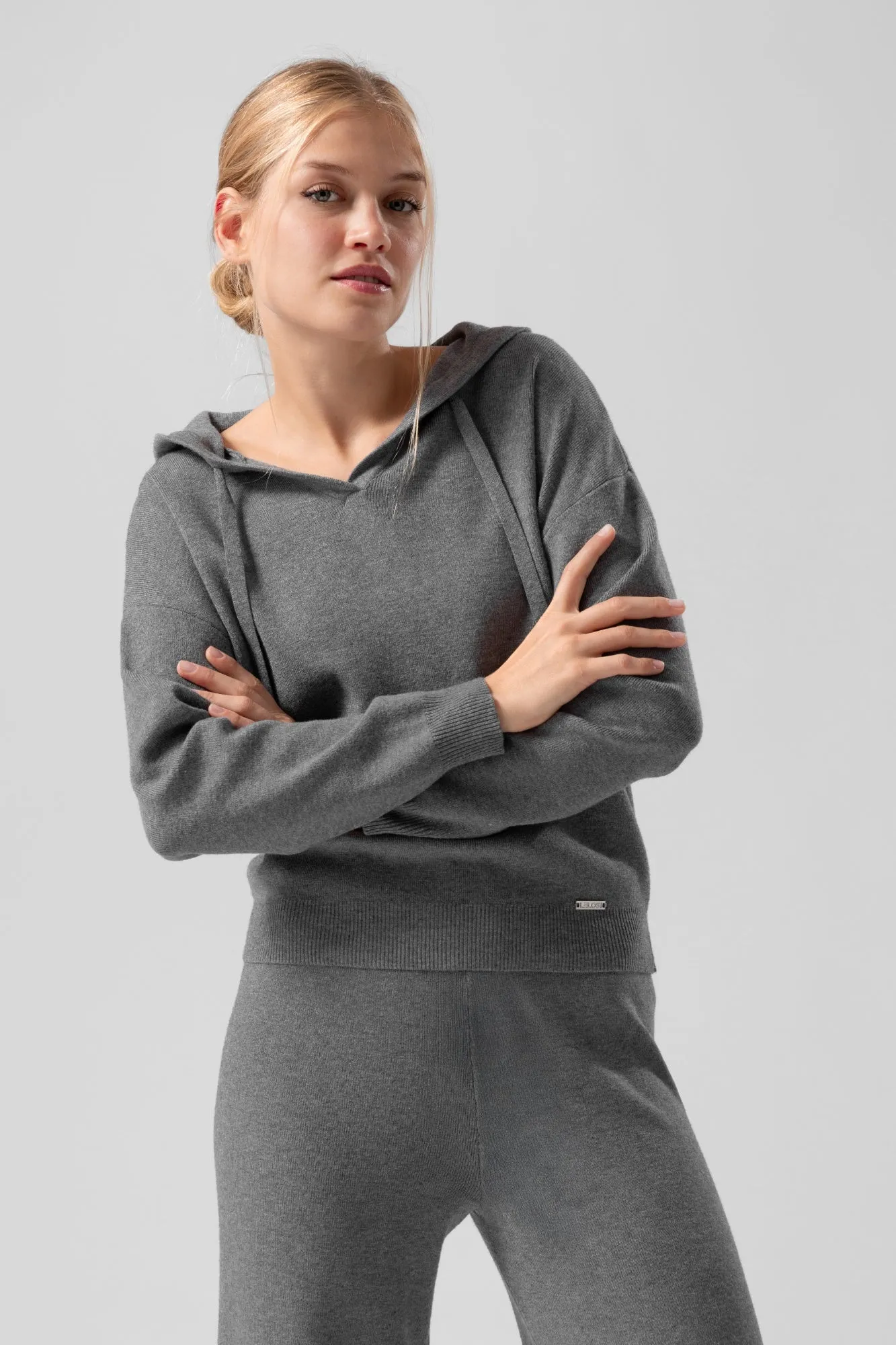 Dzianinowa bluza z kapturem Meryl
