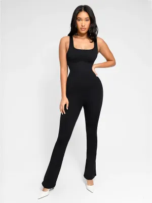 Effortless Snatched Seamless Flared Legging Jumpsuit