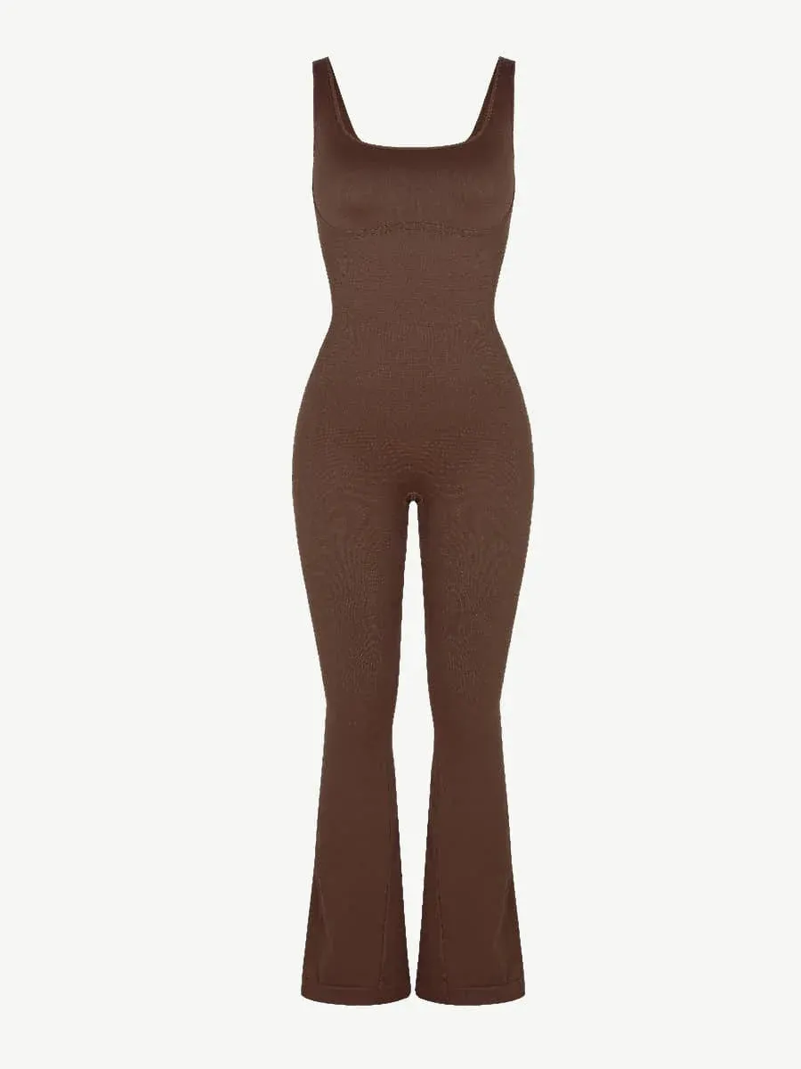 Effortless Snatched Seamless Flared Legging Jumpsuit