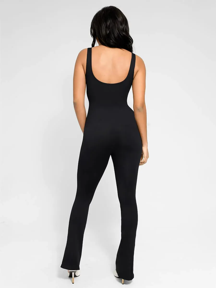 Effortless Snatched Seamless Flared Legging Jumpsuit