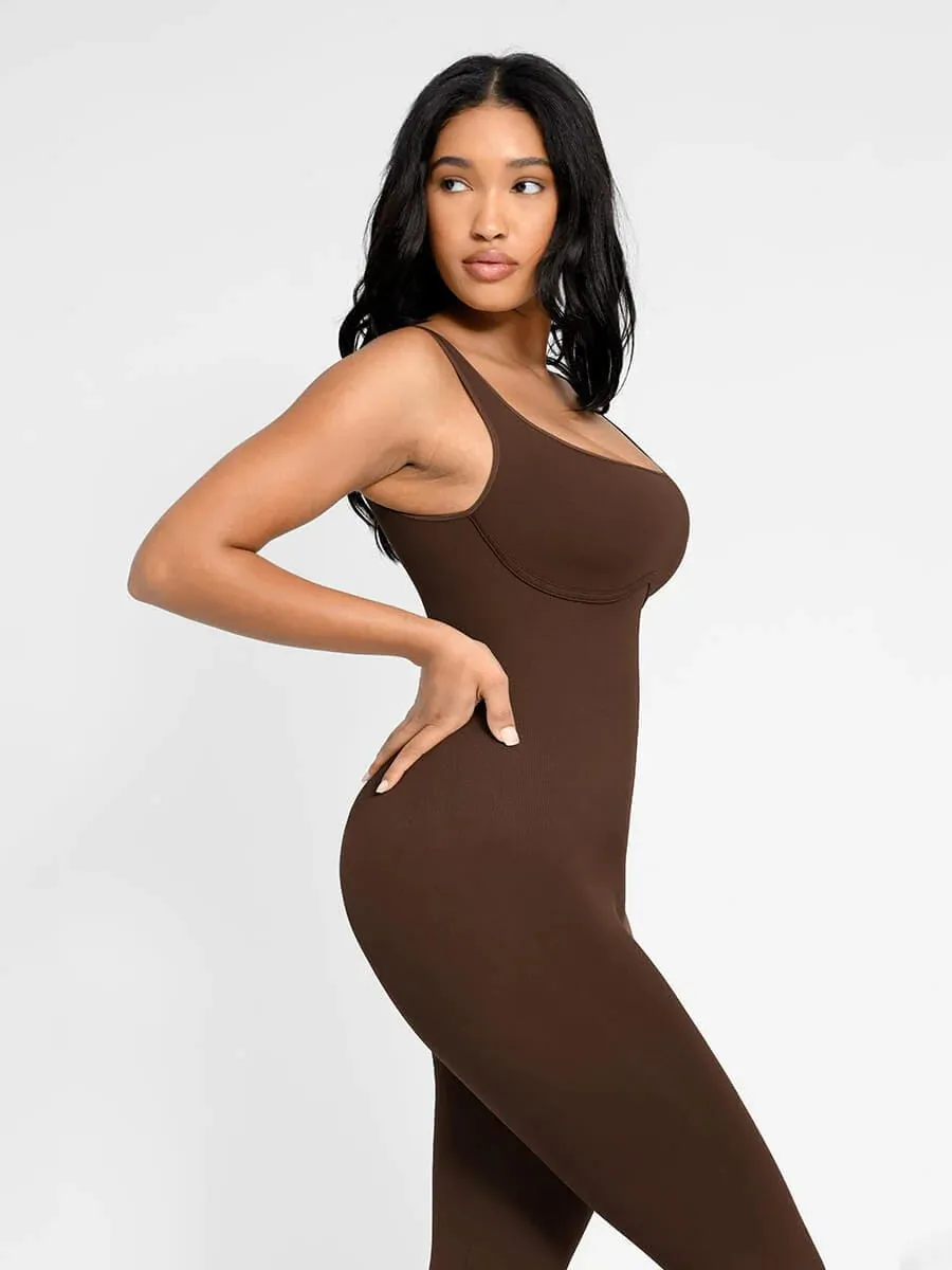 Effortless Snatched Seamless Flared Legging Jumpsuit