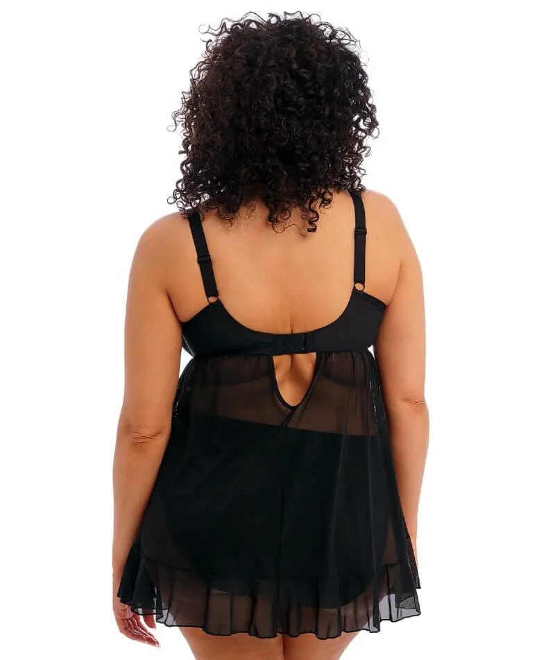 Elomi Priya Underwired Babydoll - Black
