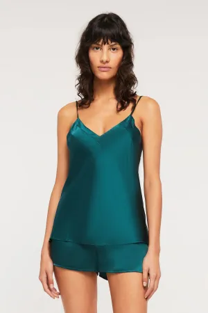 Fine Finishes Silk Cami - Emerald/Emerald