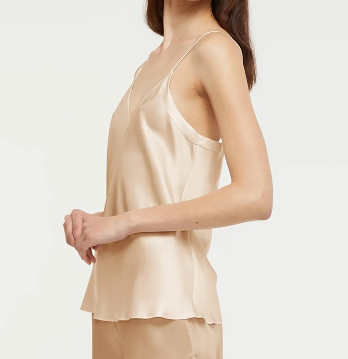 Fine Finishes Silk Cami - Mink