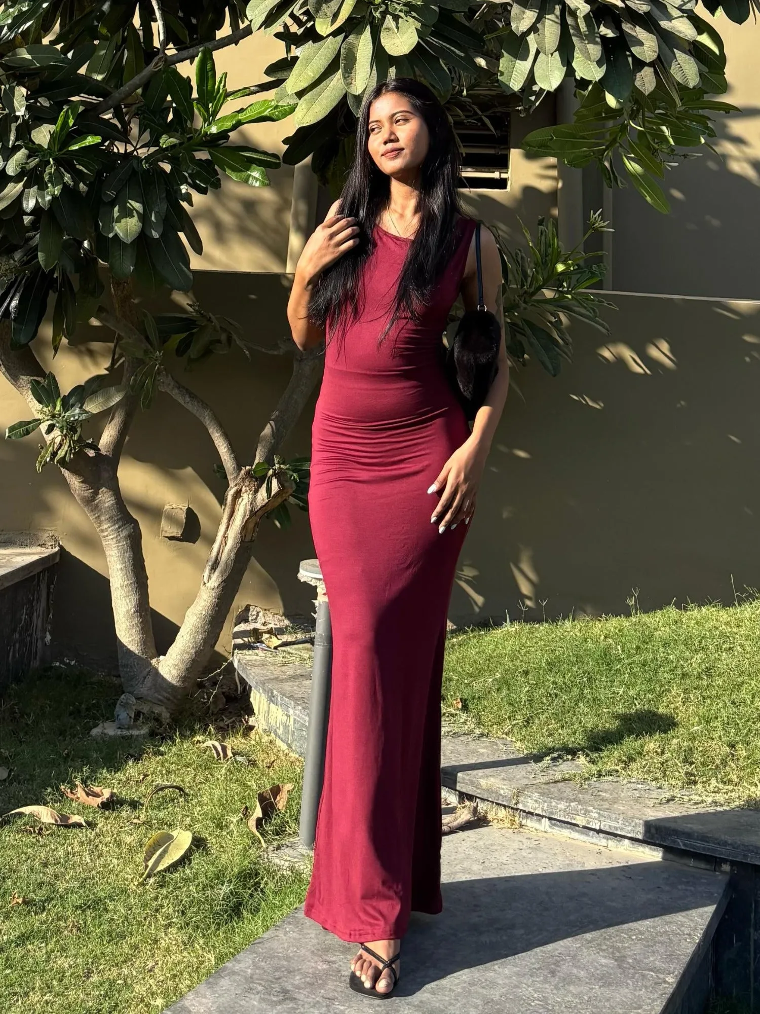 Fitted Maxi Dress