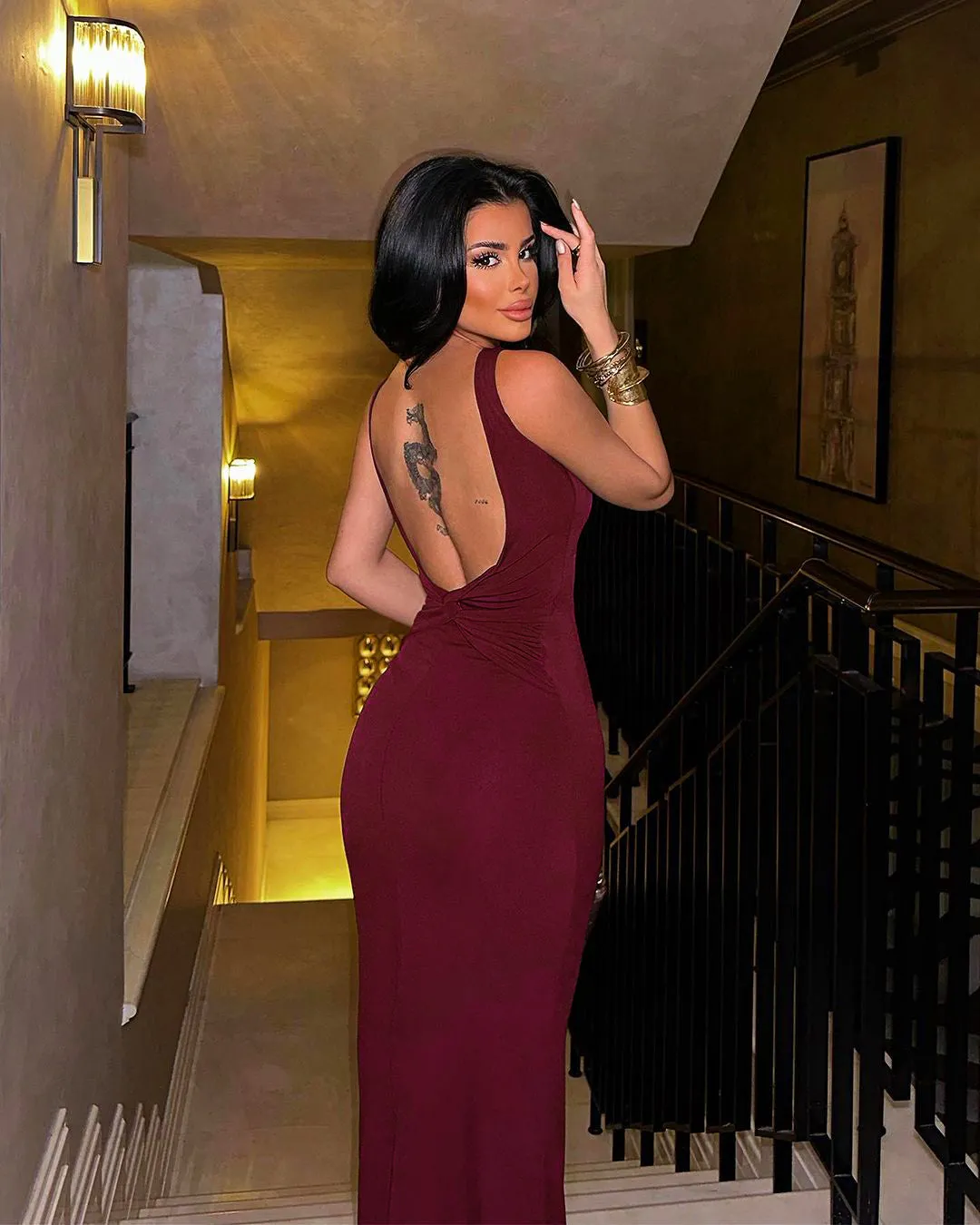 Fitted Maxi Dress