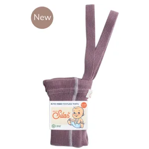 Footless Cotton Tights - Acai Smoothie
