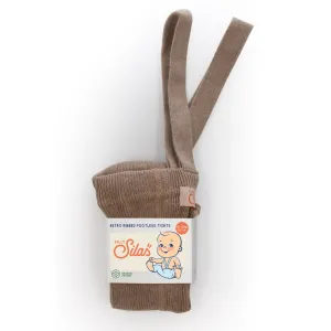 Footless Cotton Tights - Cacao Blend