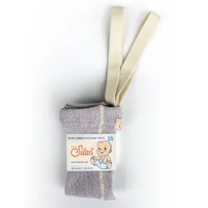Footless Cotton Tights - Creamy Lavender