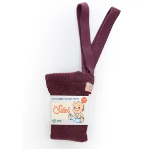 Footless Cotton Tights - Fig Blend