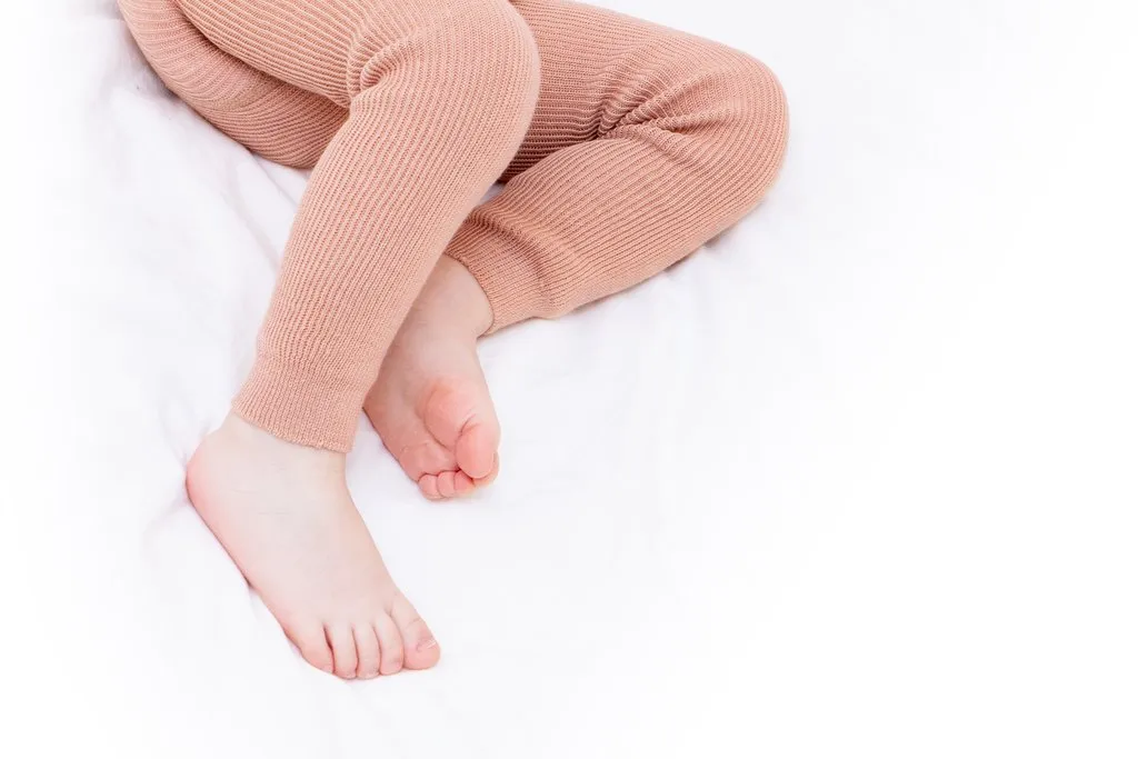 Footless Cotton Tights - Light Brown