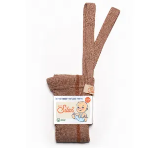 Footless Cotton Tights - Salted Caramel