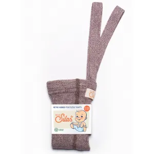 Footless Cotton Tights - Vanilla Fig