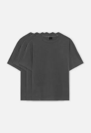 Foundation 3 Pack Vintage Tee 	/ Washed Black