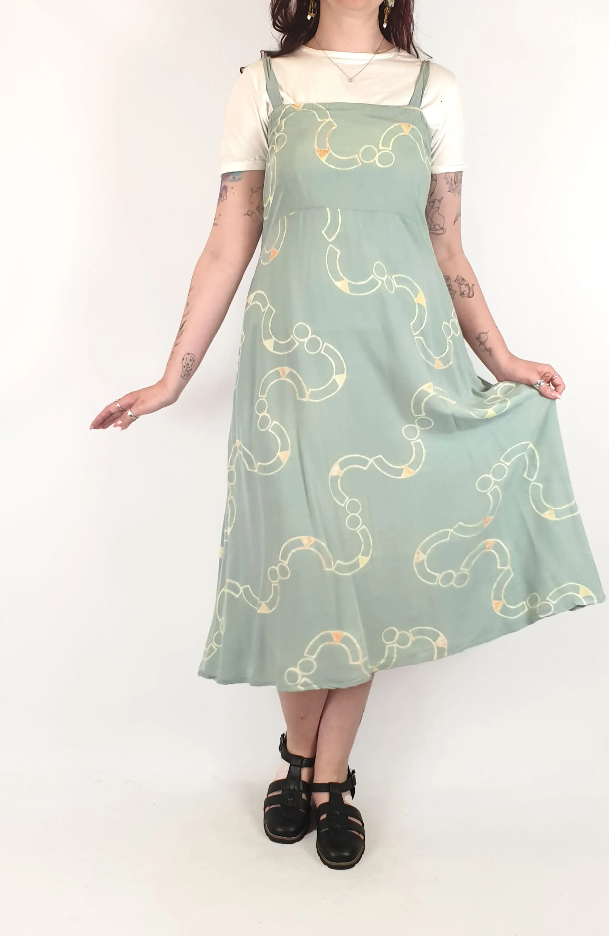 Frank and Dolly's blue print dress size M