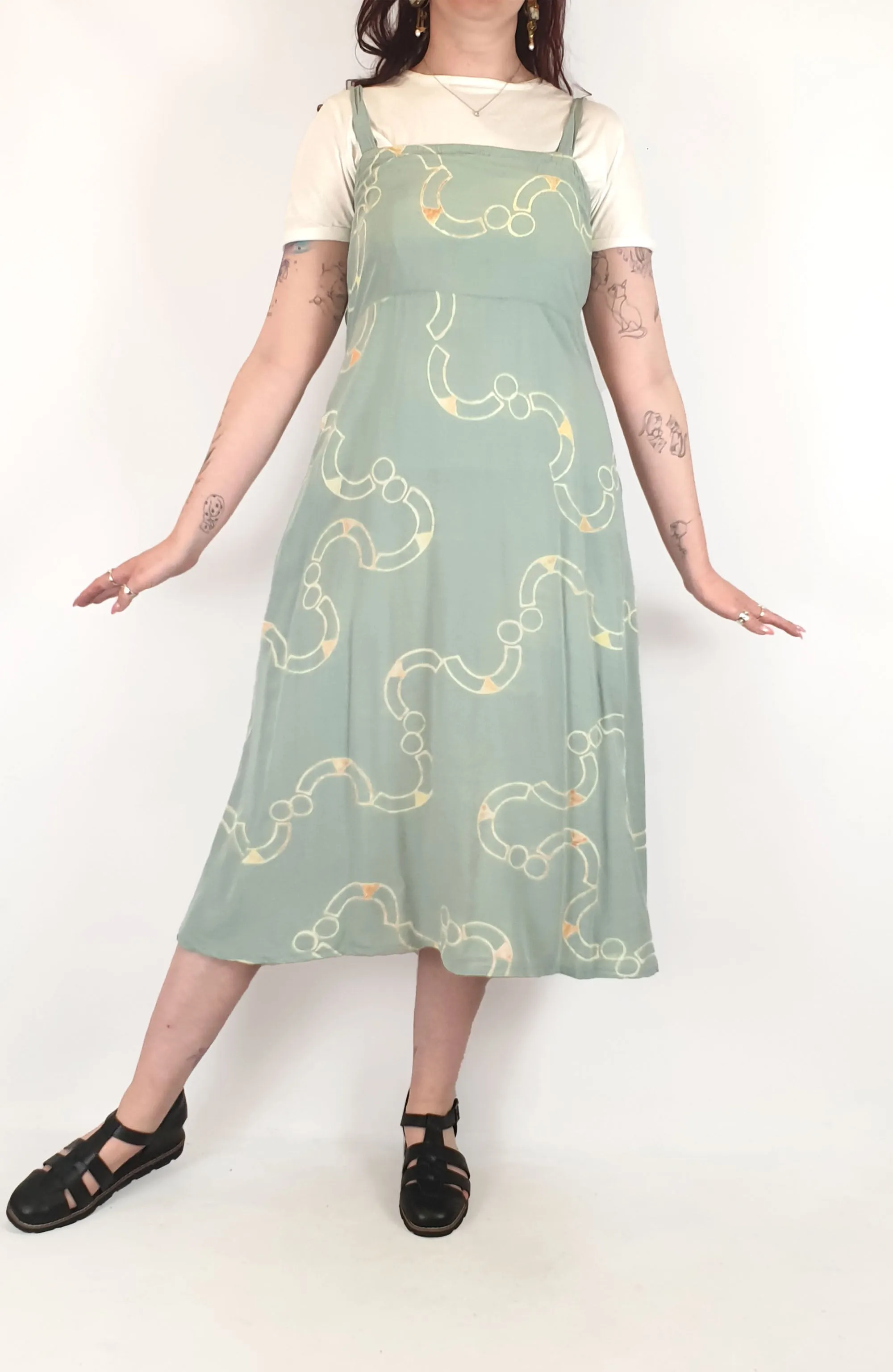 Frank and Dolly's blue print dress size M