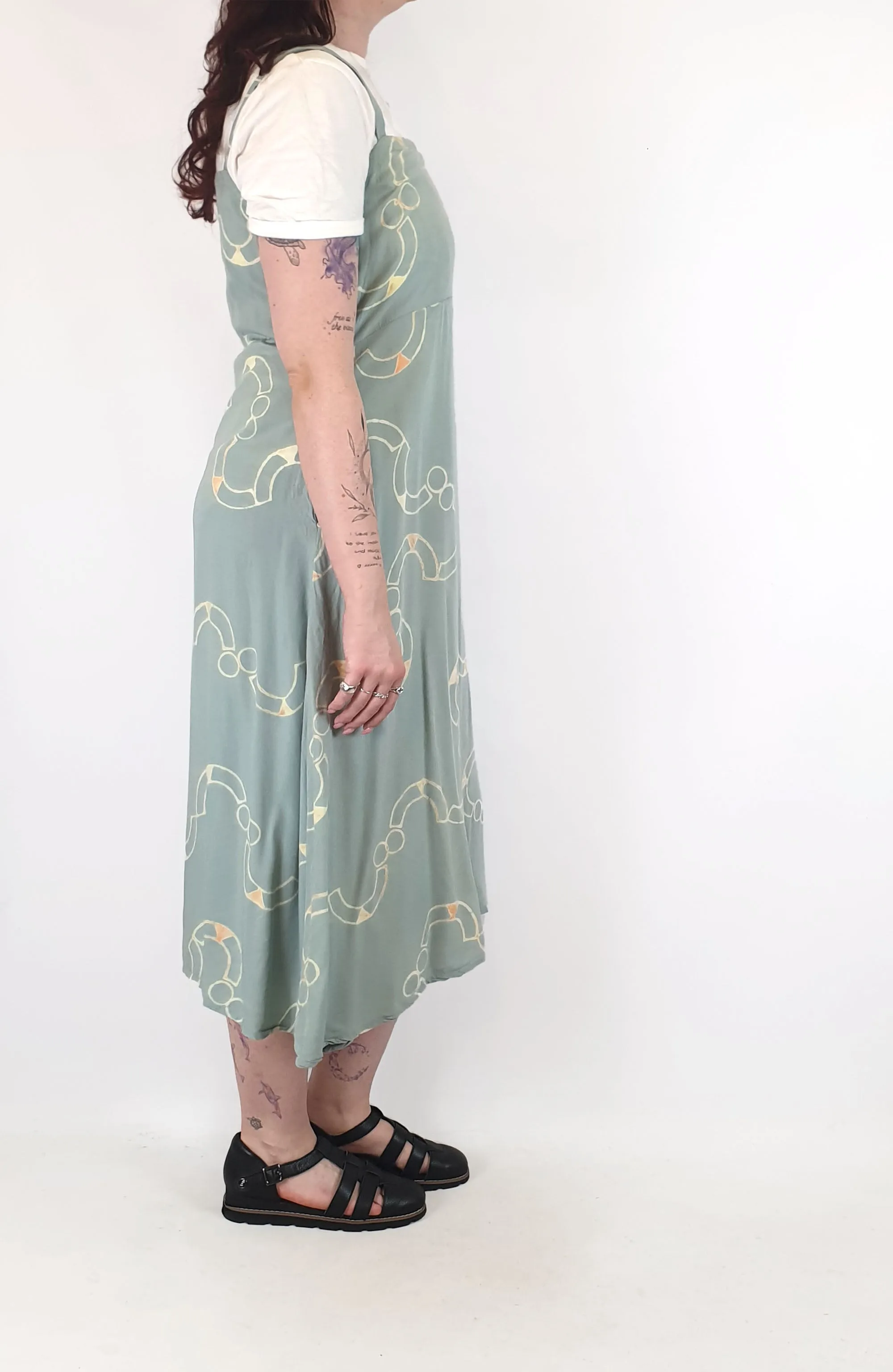 Frank and Dolly's blue print dress size M