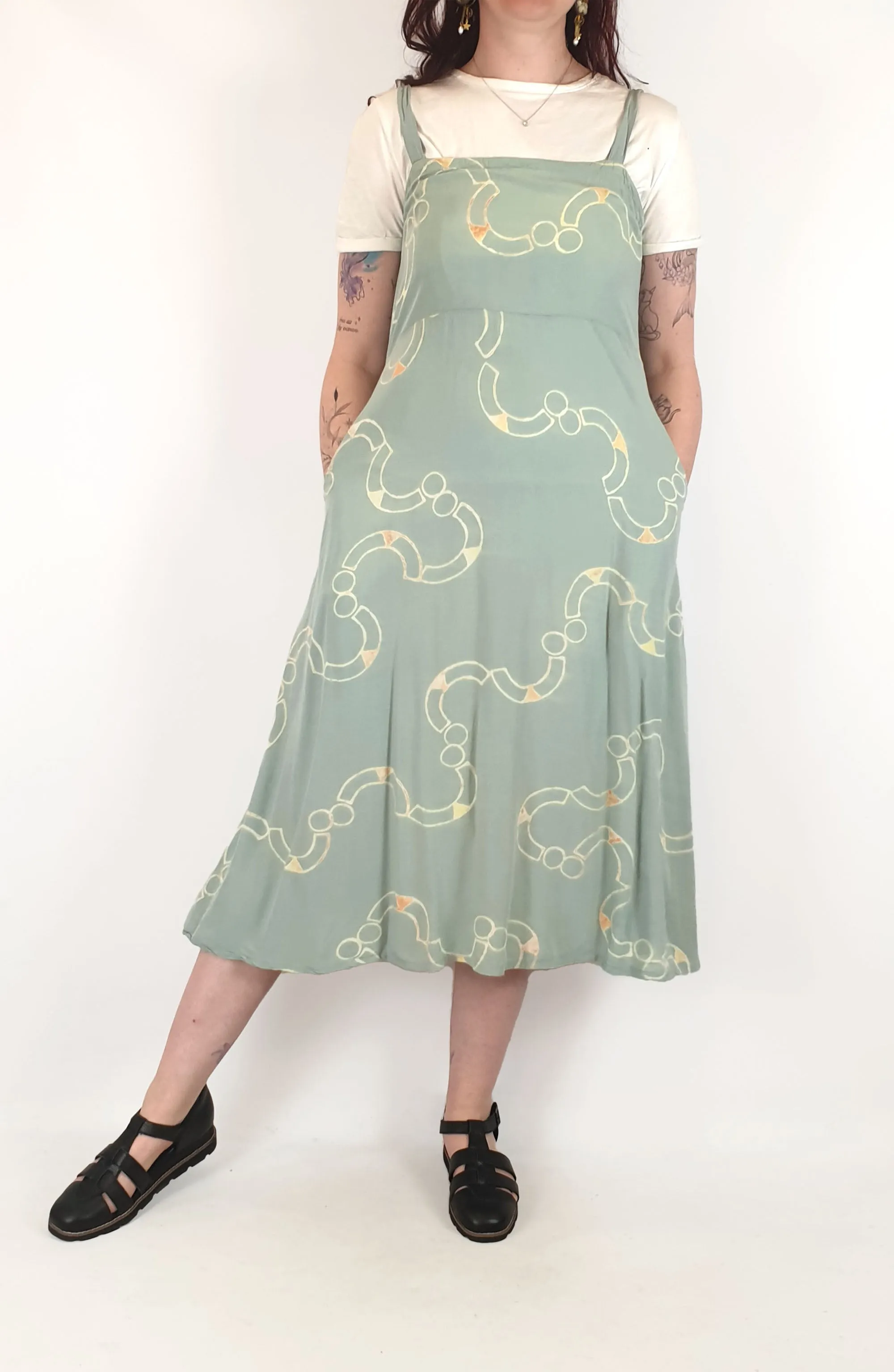 Frank and Dolly's blue print dress size M