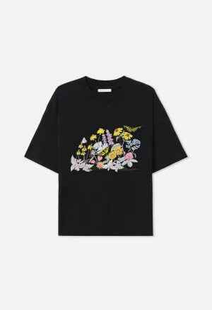 Garden Riviera Cropped Tee / Black