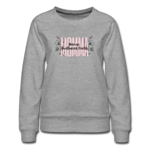 German Shorthaired Pointer Momma Floral Women’s Premium Sweatshirt