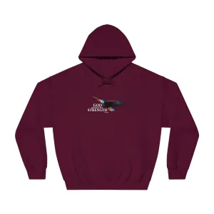 God Renews My Strength Men’s Unisex DryBlend® Hooded Sweatshirt