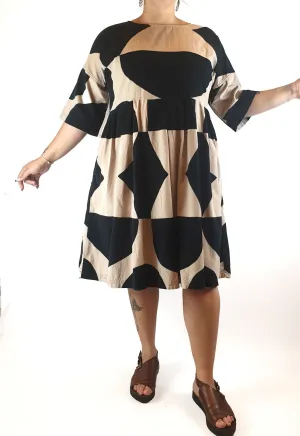 Gorman black and beige cord dress size L