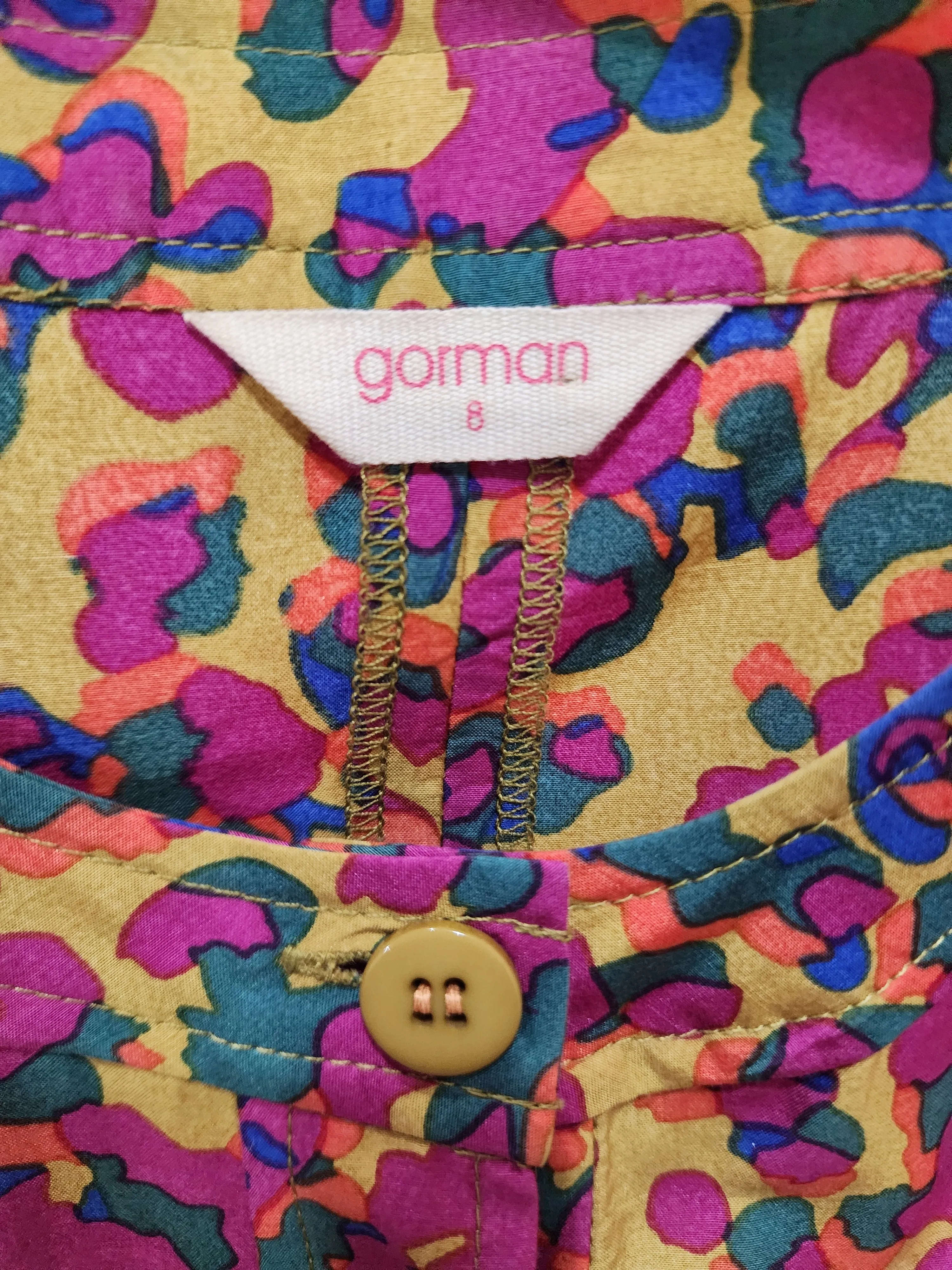 Gorman unique print dress size 8